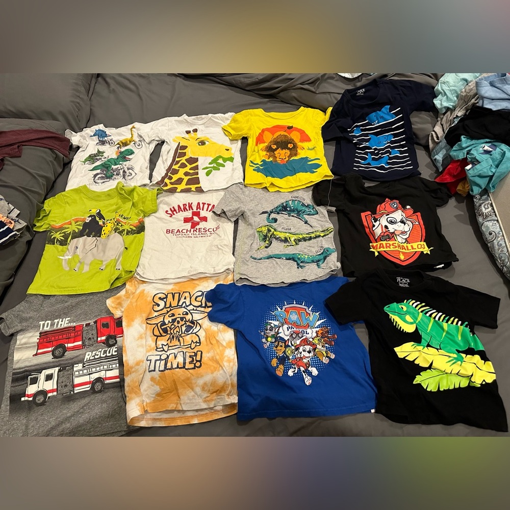 Boys short sleeve graphic tees, various brands